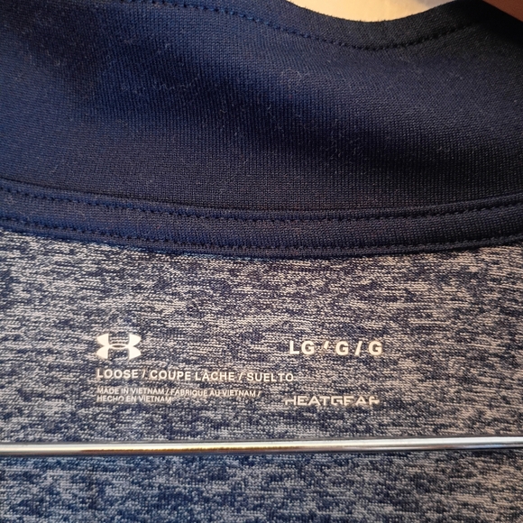 Under Armour Navy and Heathered Gray Top - Picture 3 of 4